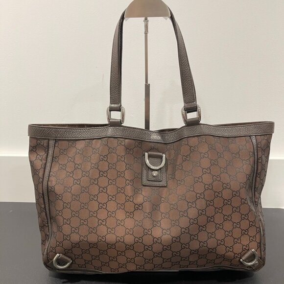 Gucci Guccissima Monogram Brown Handbag Preloved (JB1150) - Picture 1 of 13